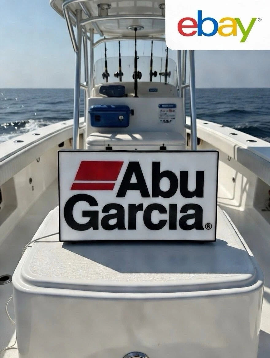 Abu Garcia Fishing  Light Up LED Neon Sign