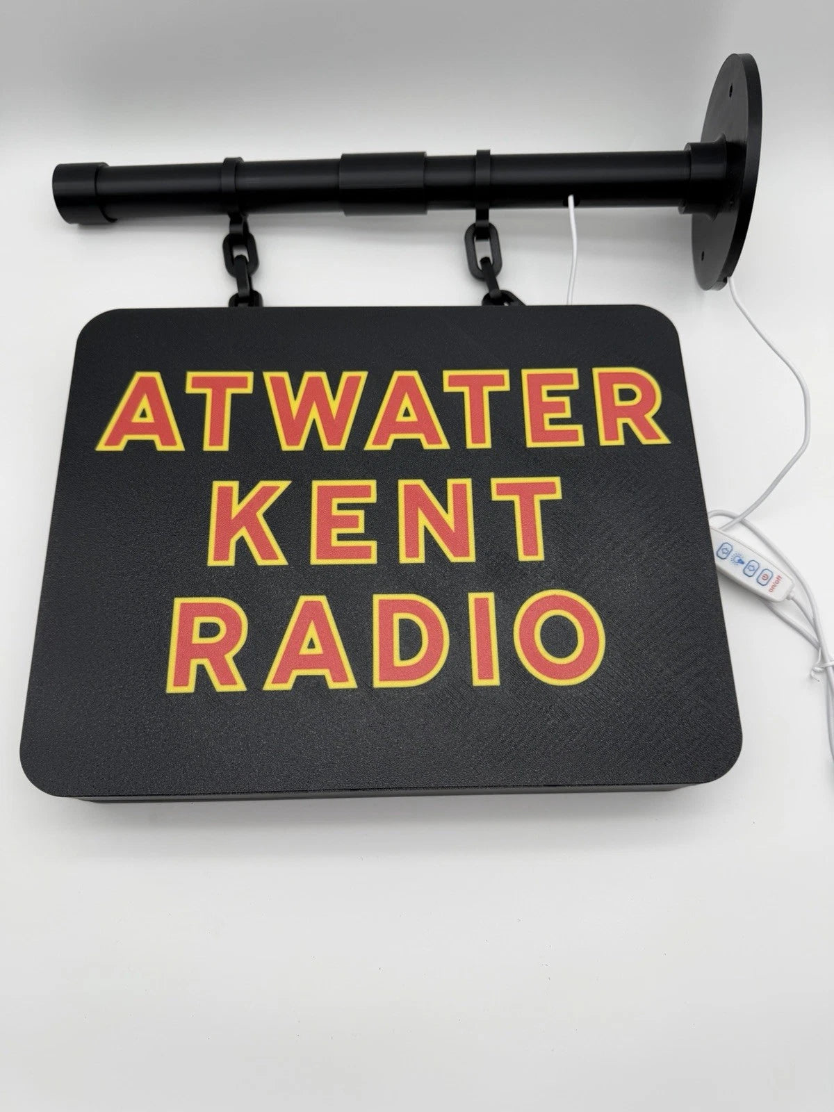 Atwater Kent Radio -  Square Dual Side Pub Style Light Up LED Sign
