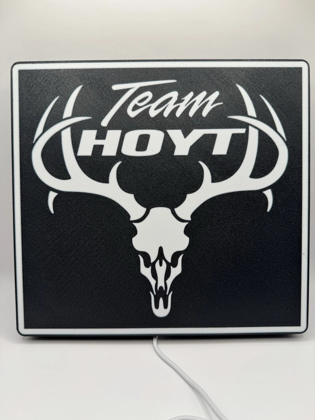 Hoyt Archery Team Archery Bow Hunting Buck Antler Light Up LED Neon Sign