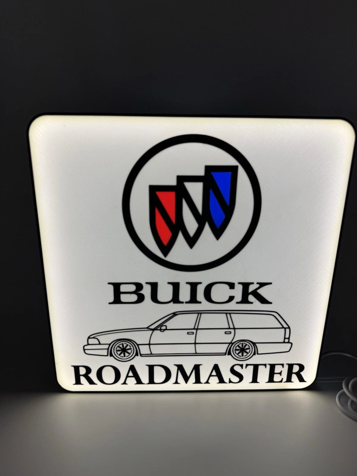 Buick Roadmaster Lowrider Light Up LED Sign With USB Plug  Lowrider Classic Car