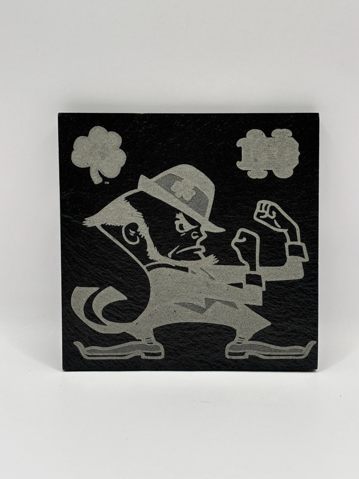 (4 Pack) Notre Dame University - Laser Engraved Slate Coasters