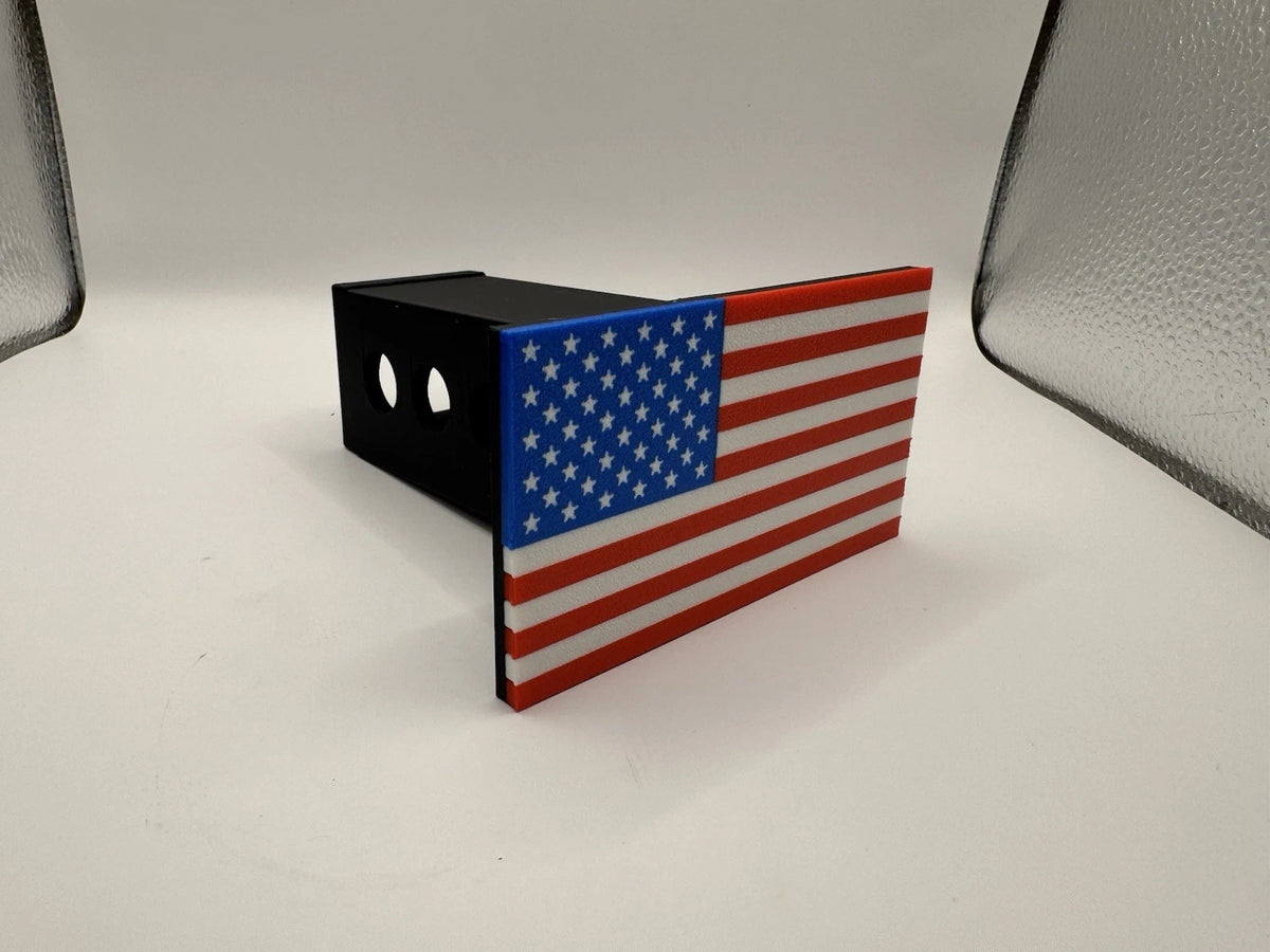 United States Flag - Hitch Receiver Cover – Fits 2” Truck Hitch - US Flag Stars