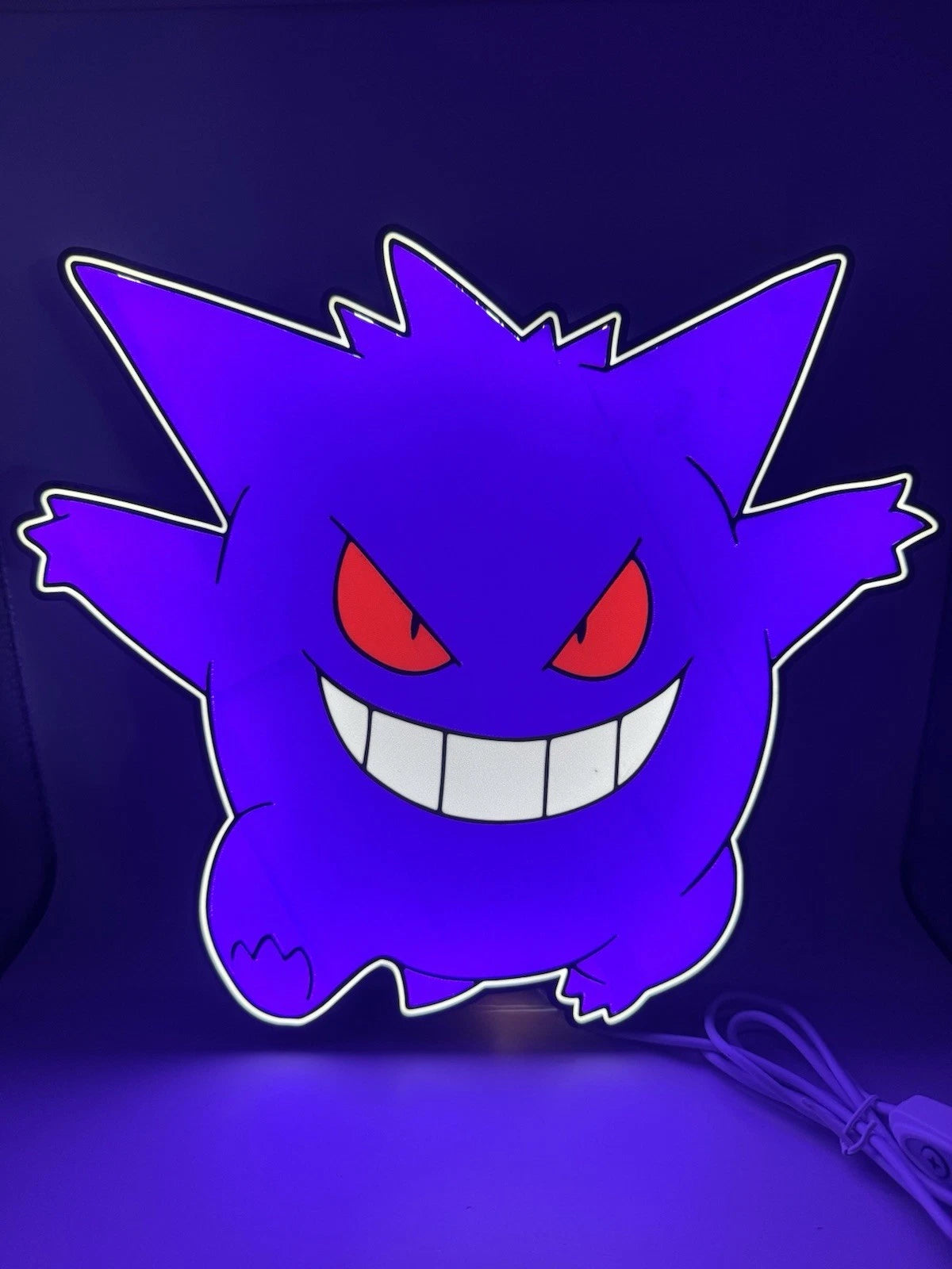 Gengar Pokemon- Light Up LED Sign