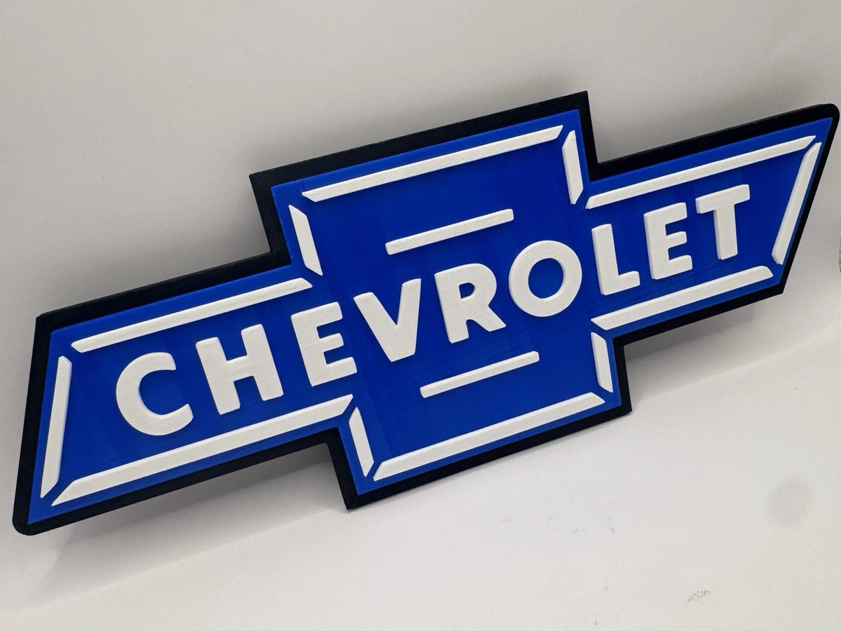 Chevrolet Chevy Bow Tie Classic 3D Wall Sign S10 Silverado Corvette Camaro