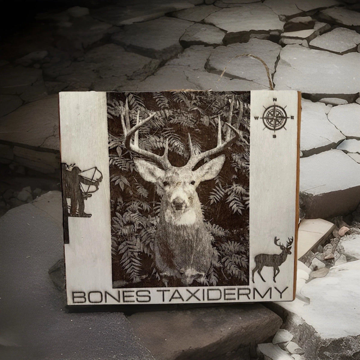 Custom Laser Engraved Wood Slice | 9x11" Plaque | Custom Portrait/Logo/Artwork |