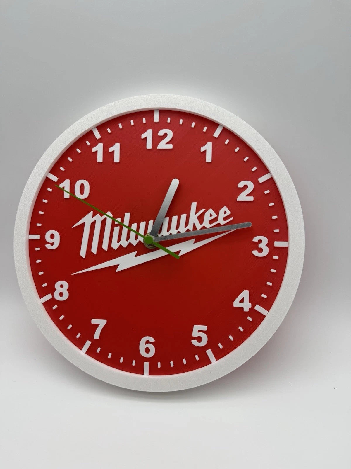 Milwaukee Tools - 10” Wall Clock Smooth Sweep Garage Shop Mancave