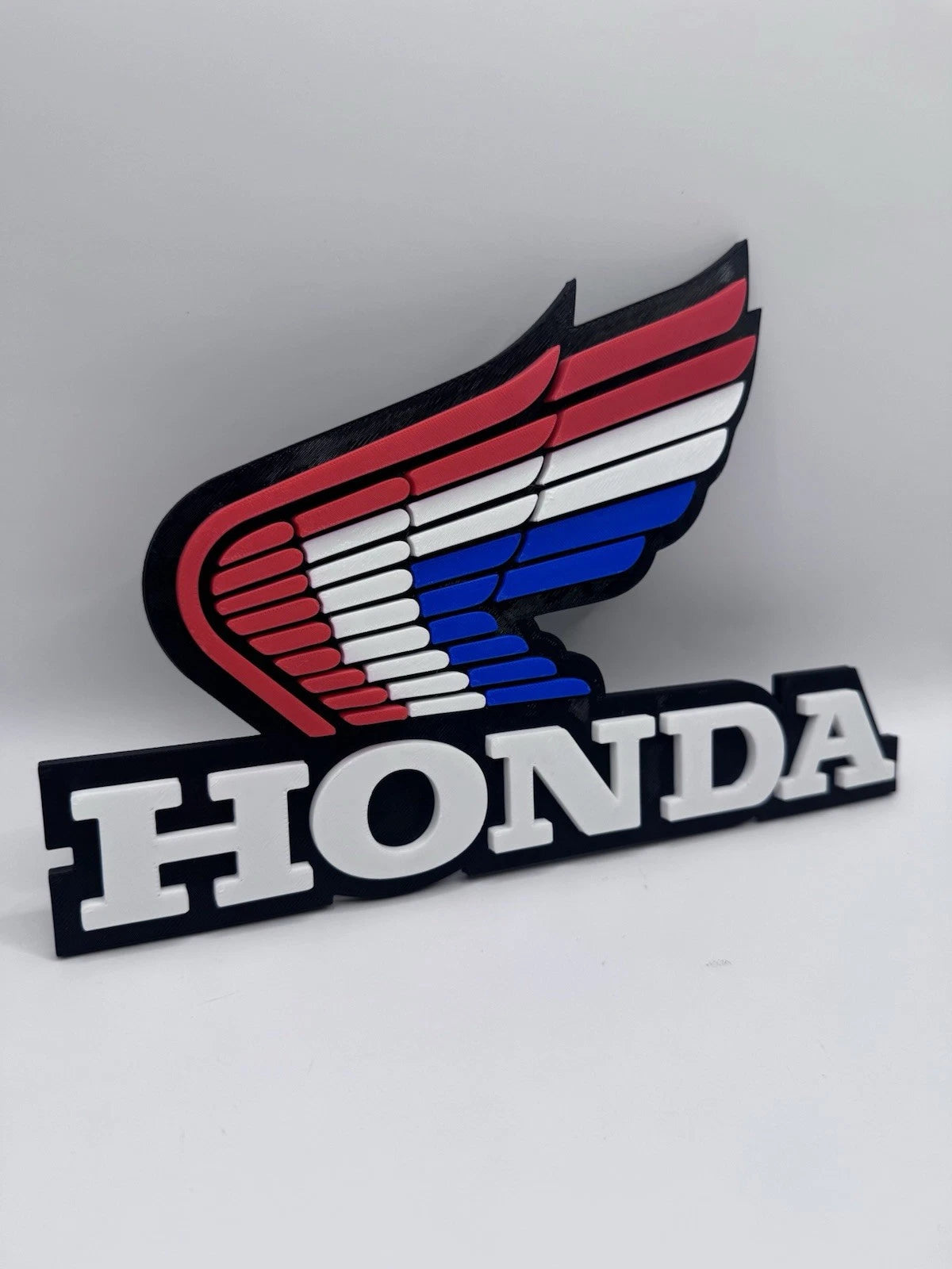 Retro Honda Wing Motorcycle 3D Wall Sign TRX ATC Mini Trail Monkey