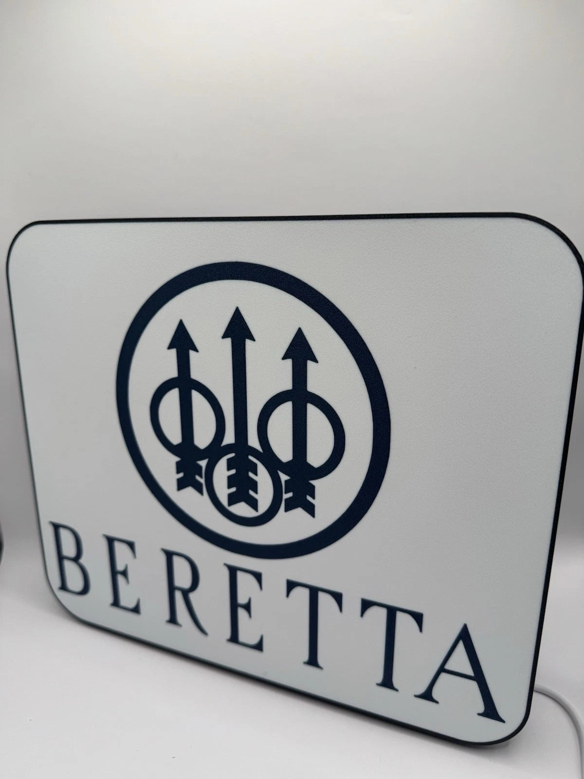 Beretta Firearms -  Light Up LED Neon Sign - Pistol Reloading M9 92 Shooting 2a