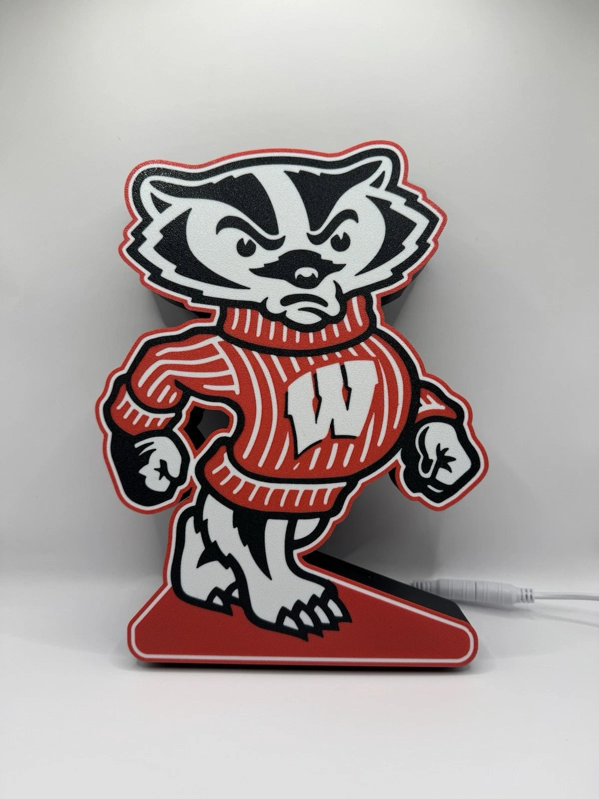 Bucky Badger Wisconsin Badgers - Light Up LED Sign