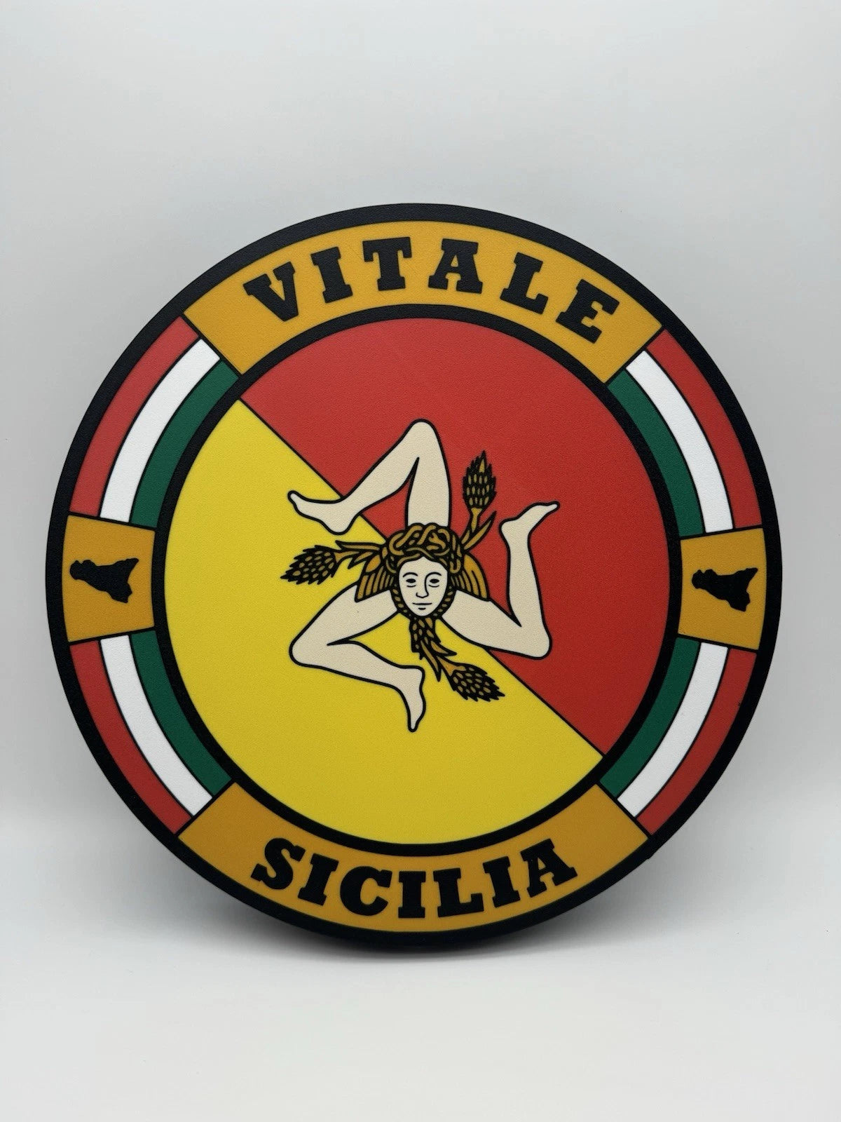 Custom 13” Sicily Italy Last Name Light Up LED Sign With USB Power