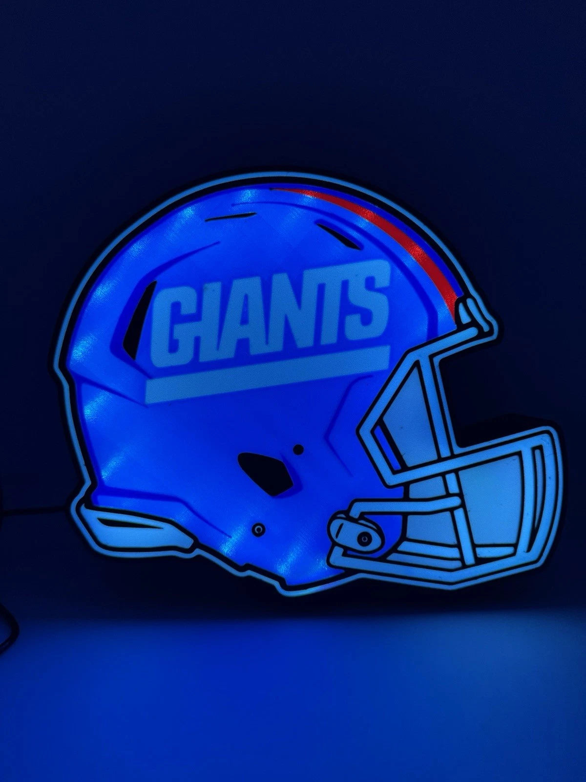 New York Giants NFL Football Helmet  - Light Up LED Neon Wall Sign