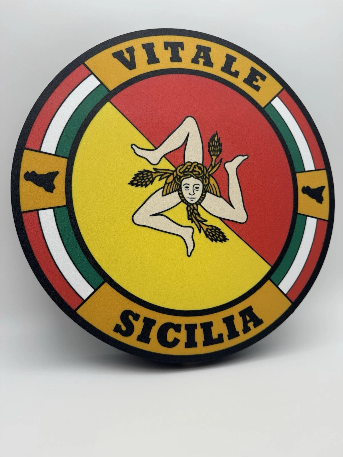 Custom 13” Sicily Italy Last Name Light Up LED Sign With USB Power