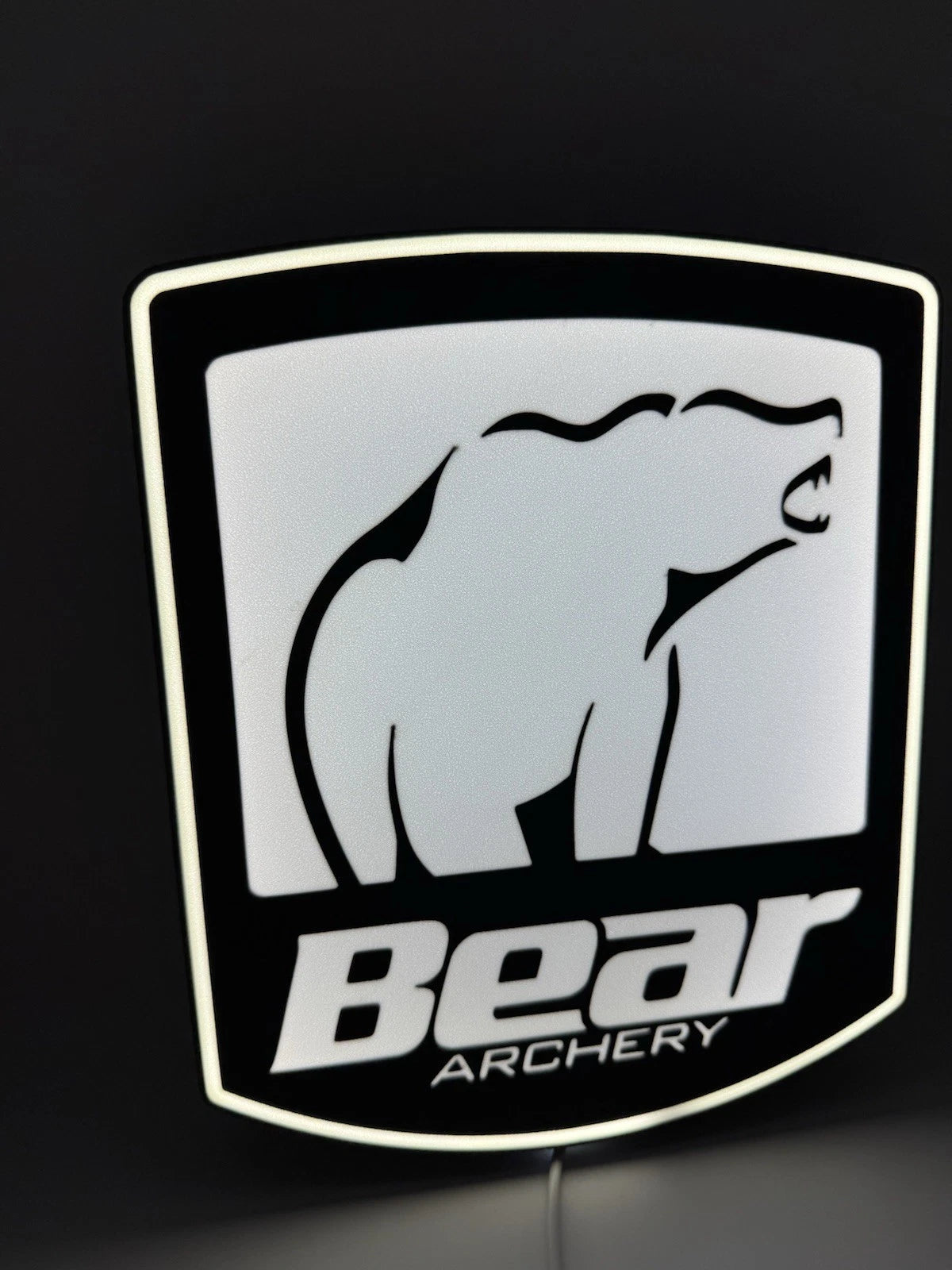 Bear Archery Bow Hunting Recurve Buck Trophy  Light Up LED Neon Sign