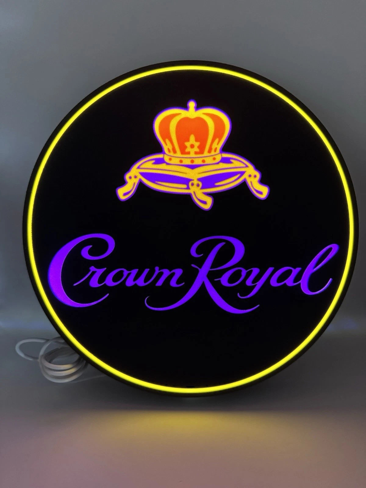 Crown Royal Canadian Whiskey Seagrams - Light Up LED Sign