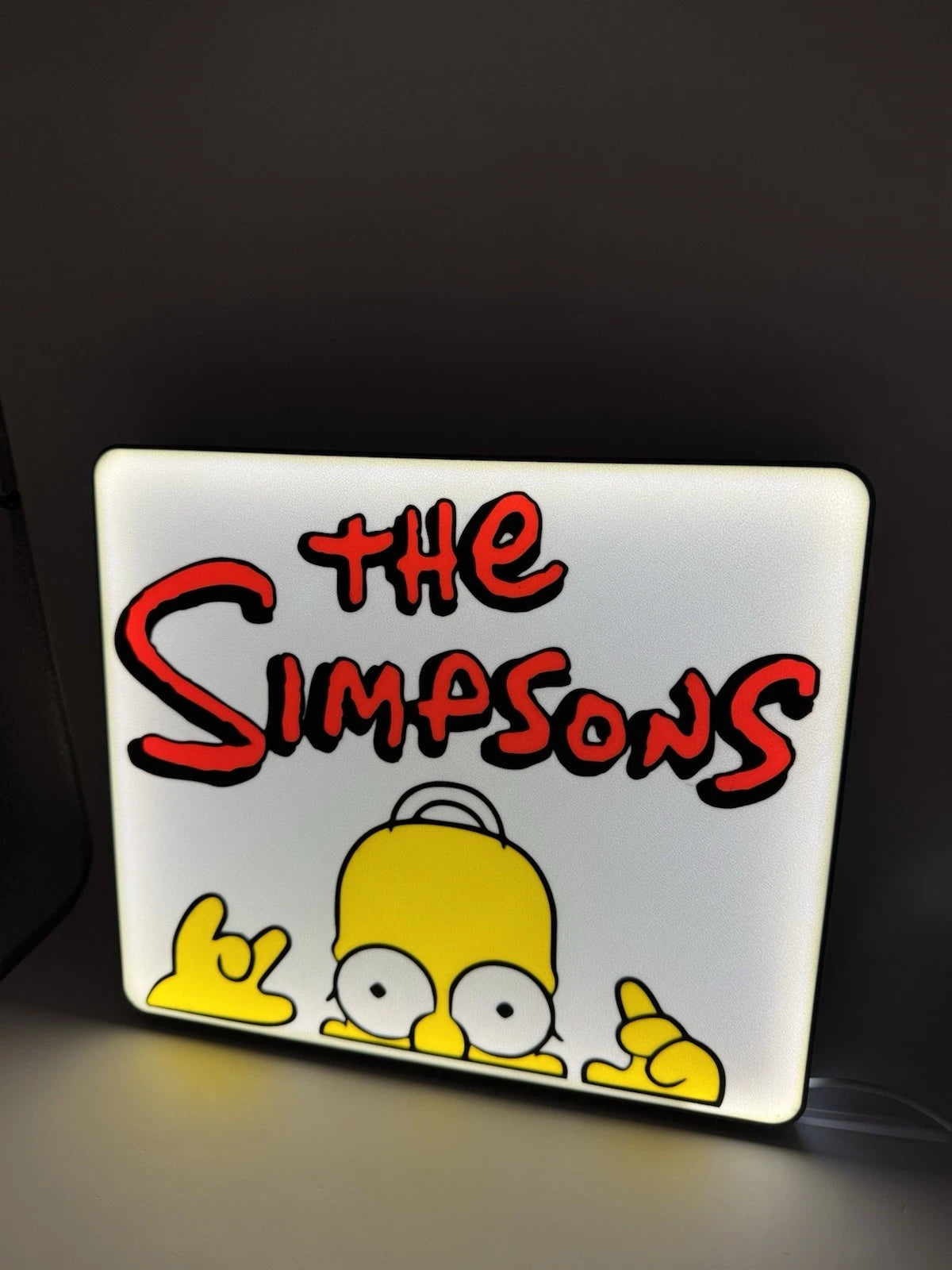 The Simpsons Light Up LED Neon Sign W/ USB Cord - Homer Bart Marge Simpson’s