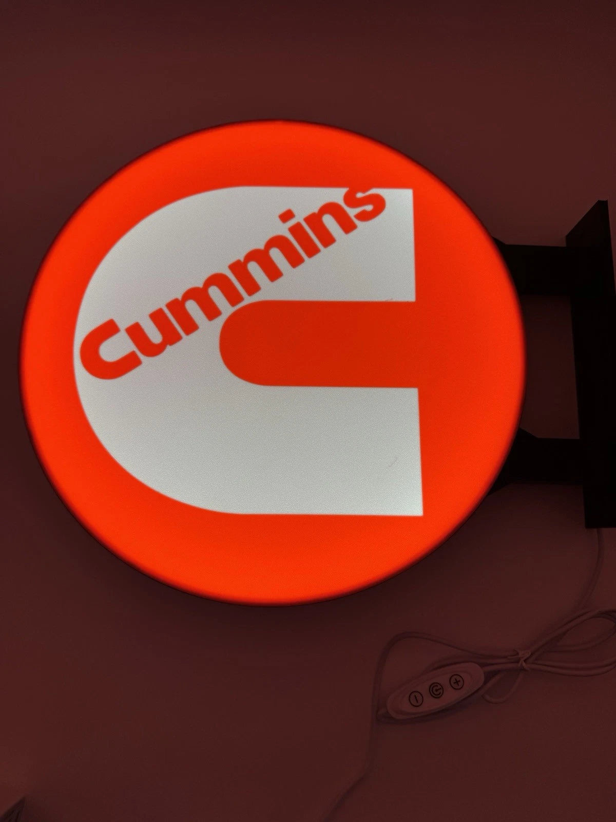 Cummins Engines 13”  Pub Style Dual Side Light Up LED Sign Gas Station Mancave