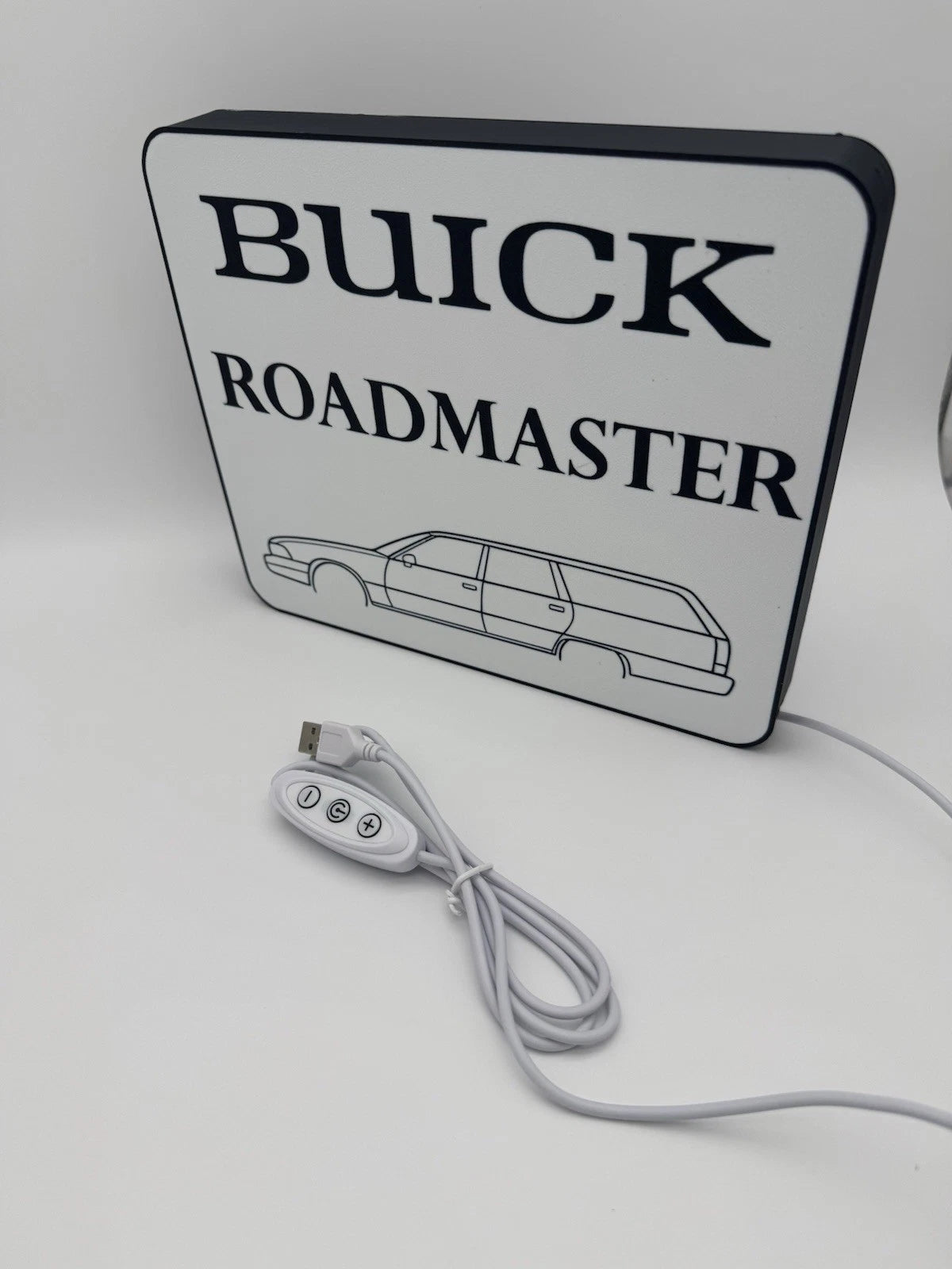 Buick Roadmaster -  Light Up LED Sign With USB Plug  Lowrider Classic Car Garage