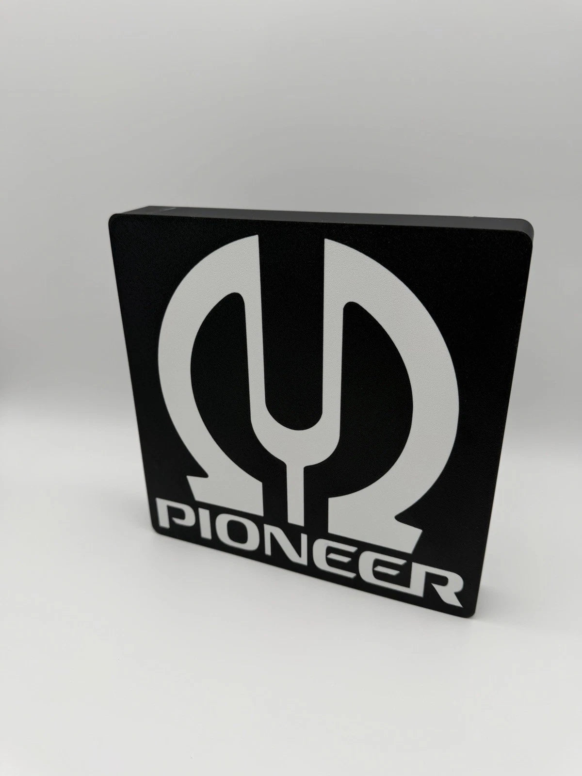 Pioneer Audio Stereo -  Light Up LED Sign With USB Plug - Black- Amp Speaker