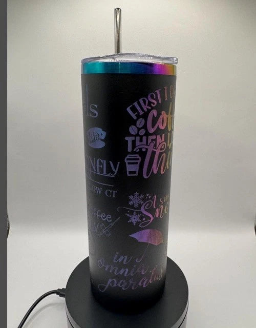 Gilmore Girls Collage Tumbler- 20 Oz Skinny