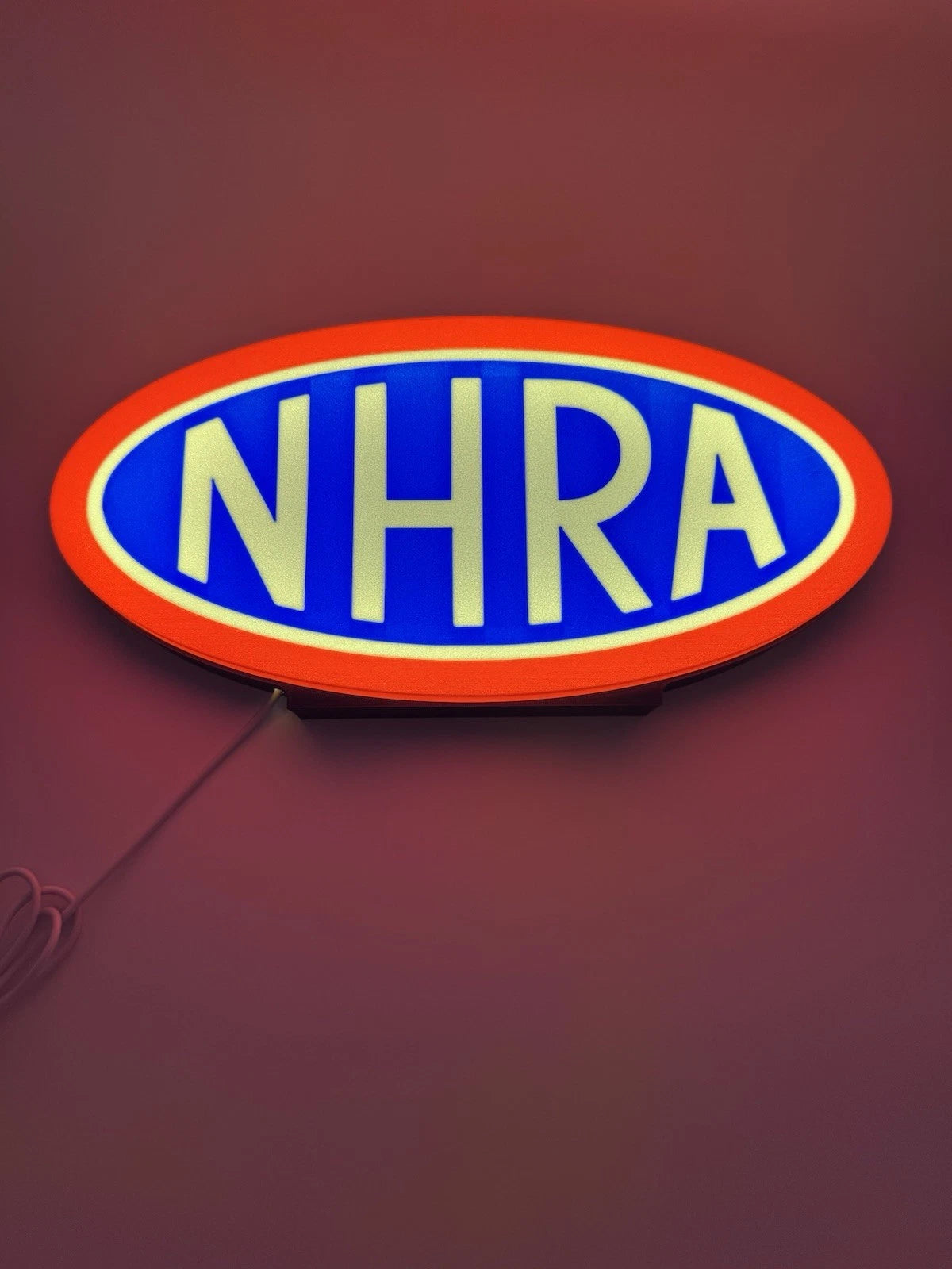 NHRA Drag Racing - Light Up LED Neon Sign Hot Rod Dragster Street Top Fuel Funny