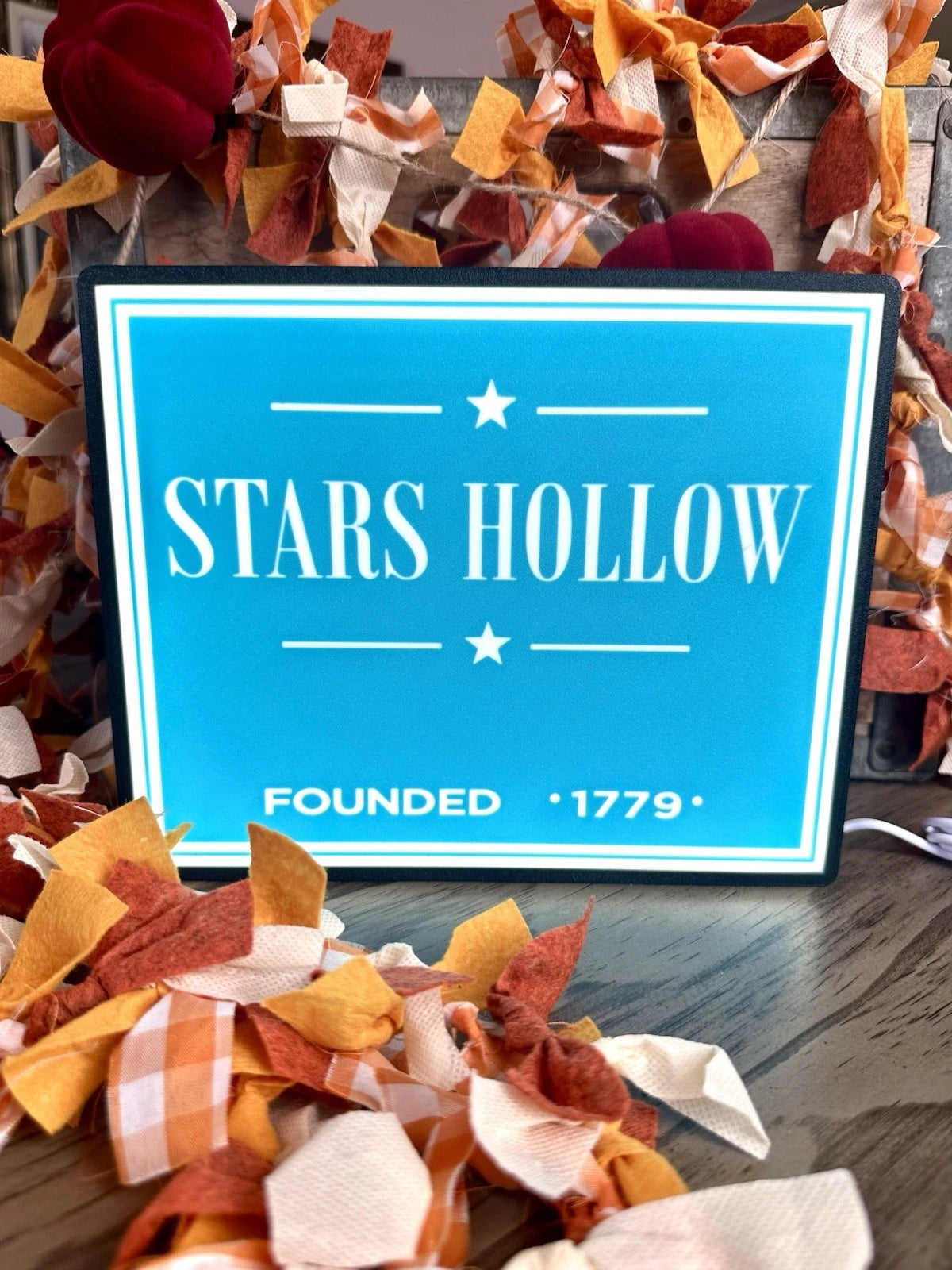 Stars Hollow Led Light Up Sign
