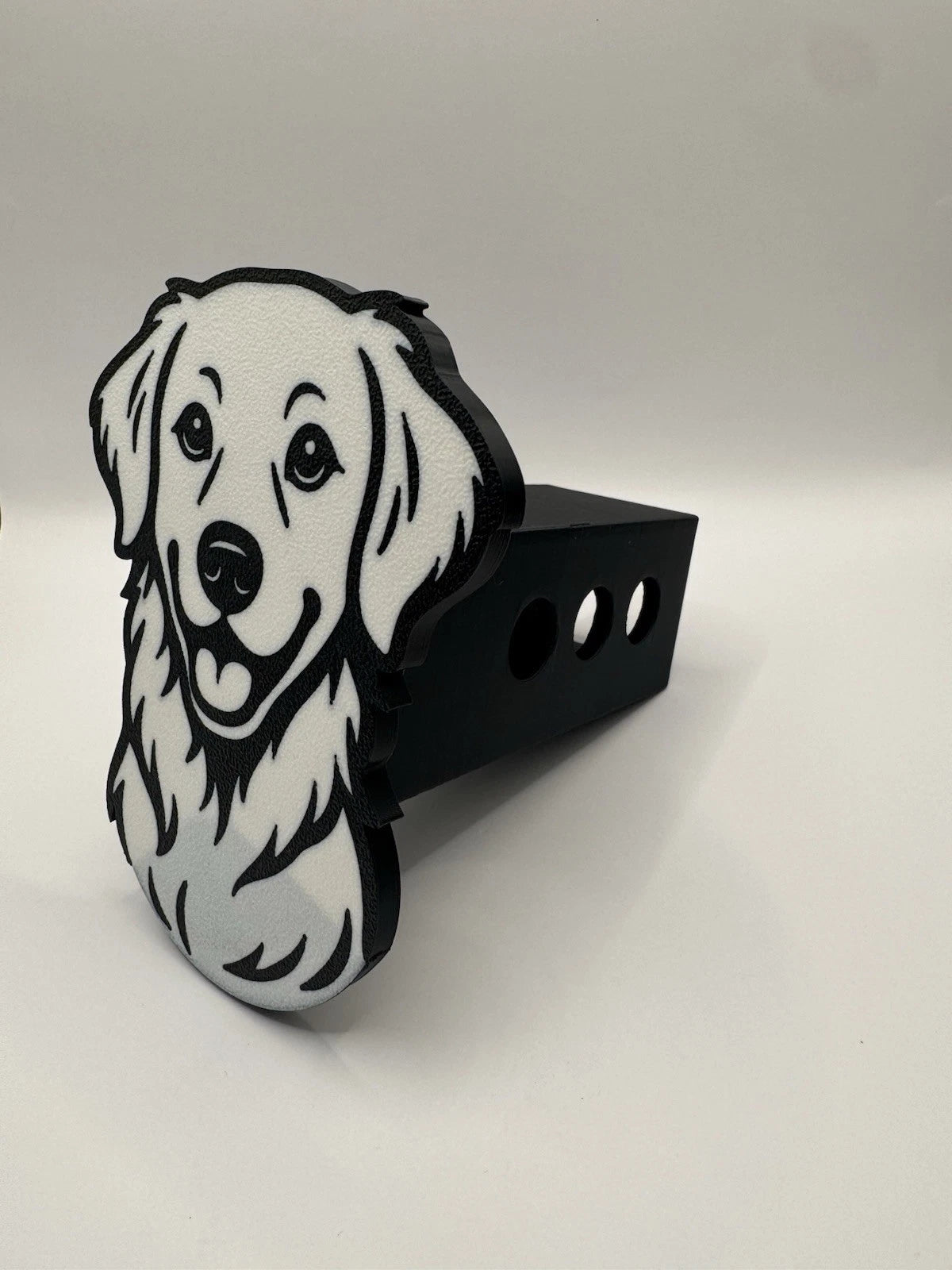 Golden Retriever Dog Hitch Receiver Cover – Fits 2” – Multiple Designs Available