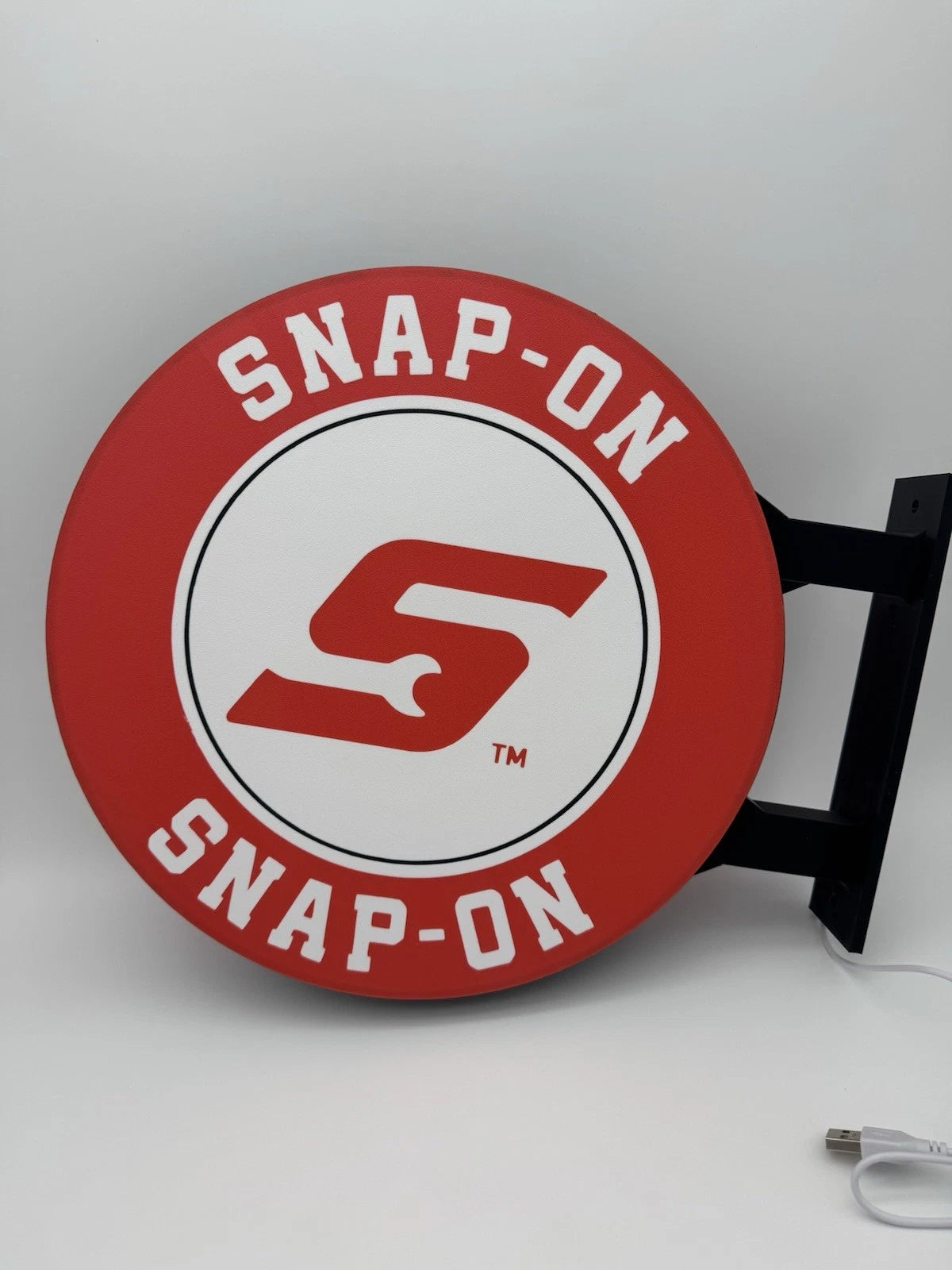 Snap On Tools 13” Pub Style Dual Side Light Up LED Sign Gas Station Mancave