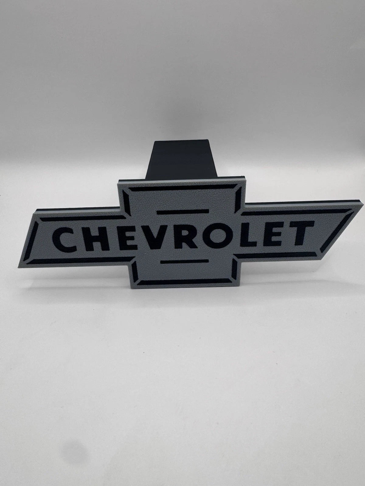 Chevy Chevrolet Grey And Black Tow Hitch Receiver Cover – Fits 2” Truck SUV