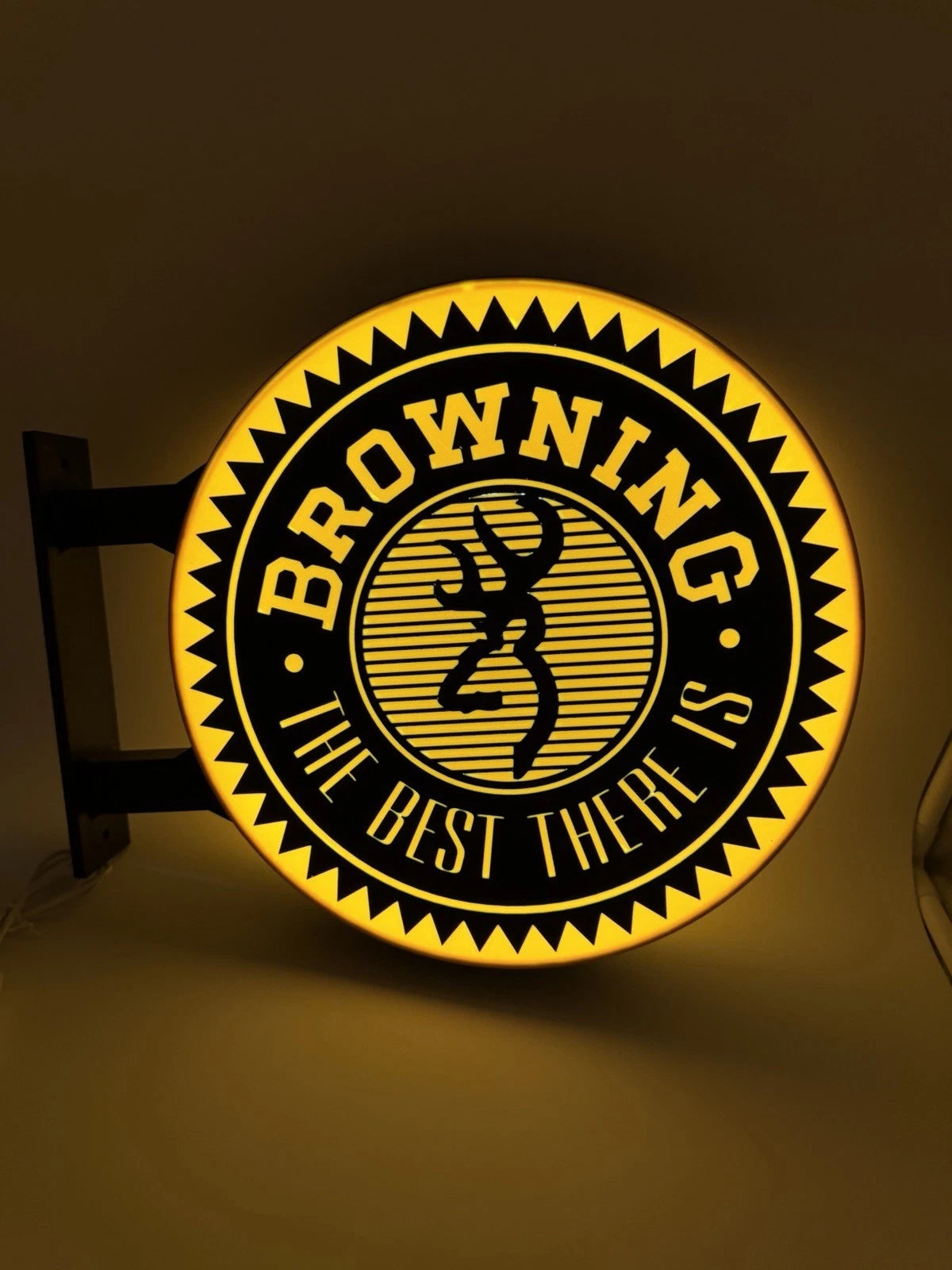 Browning Firearms - 13”  Pub Style Dual Side Light Up LED Sign Pub Bar Mancave