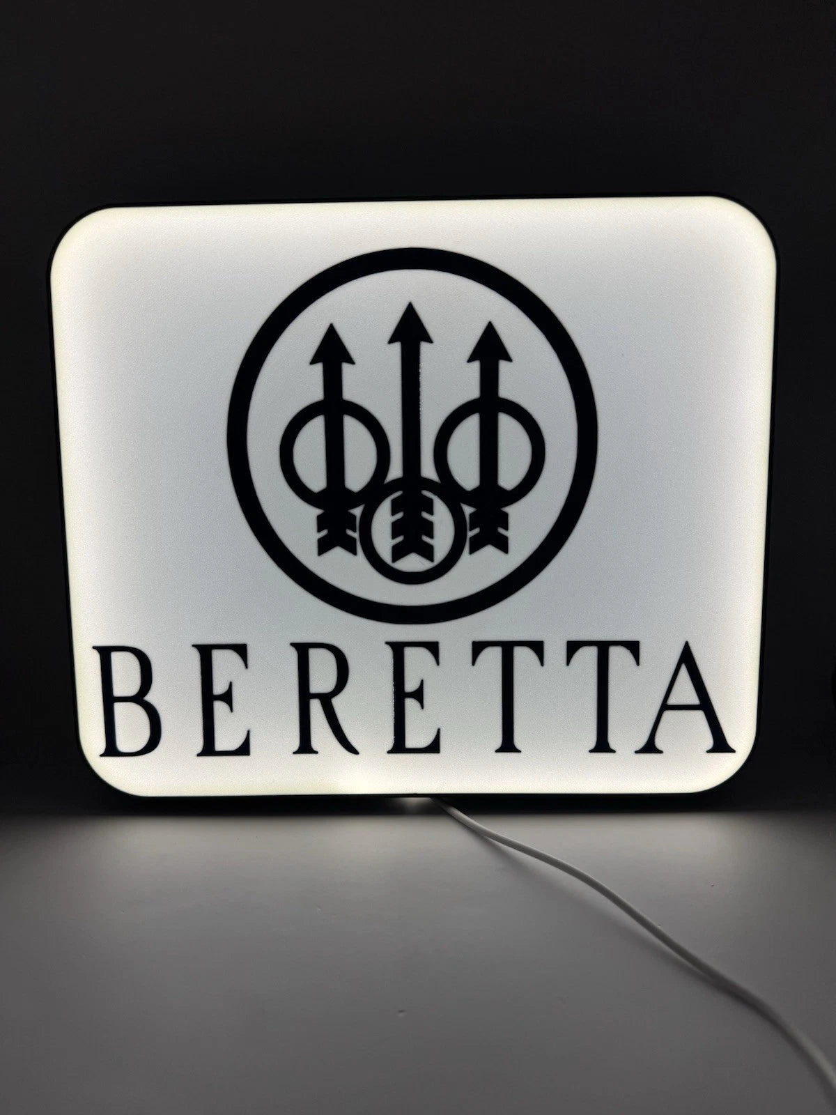 Beretta Firearms -  Light Up LED Neon Sign - Pistol Reloading M9 92 Shooting 2a