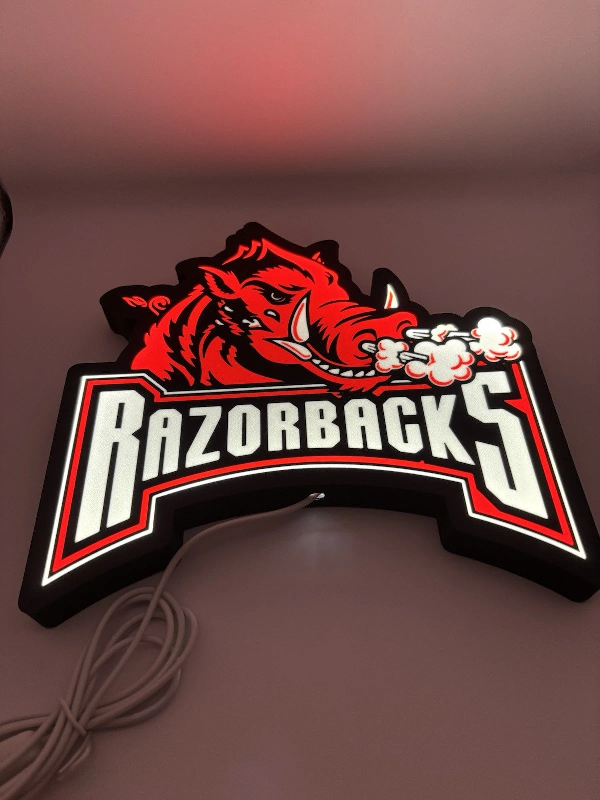 Razorbacks Football Light Up LED Sign