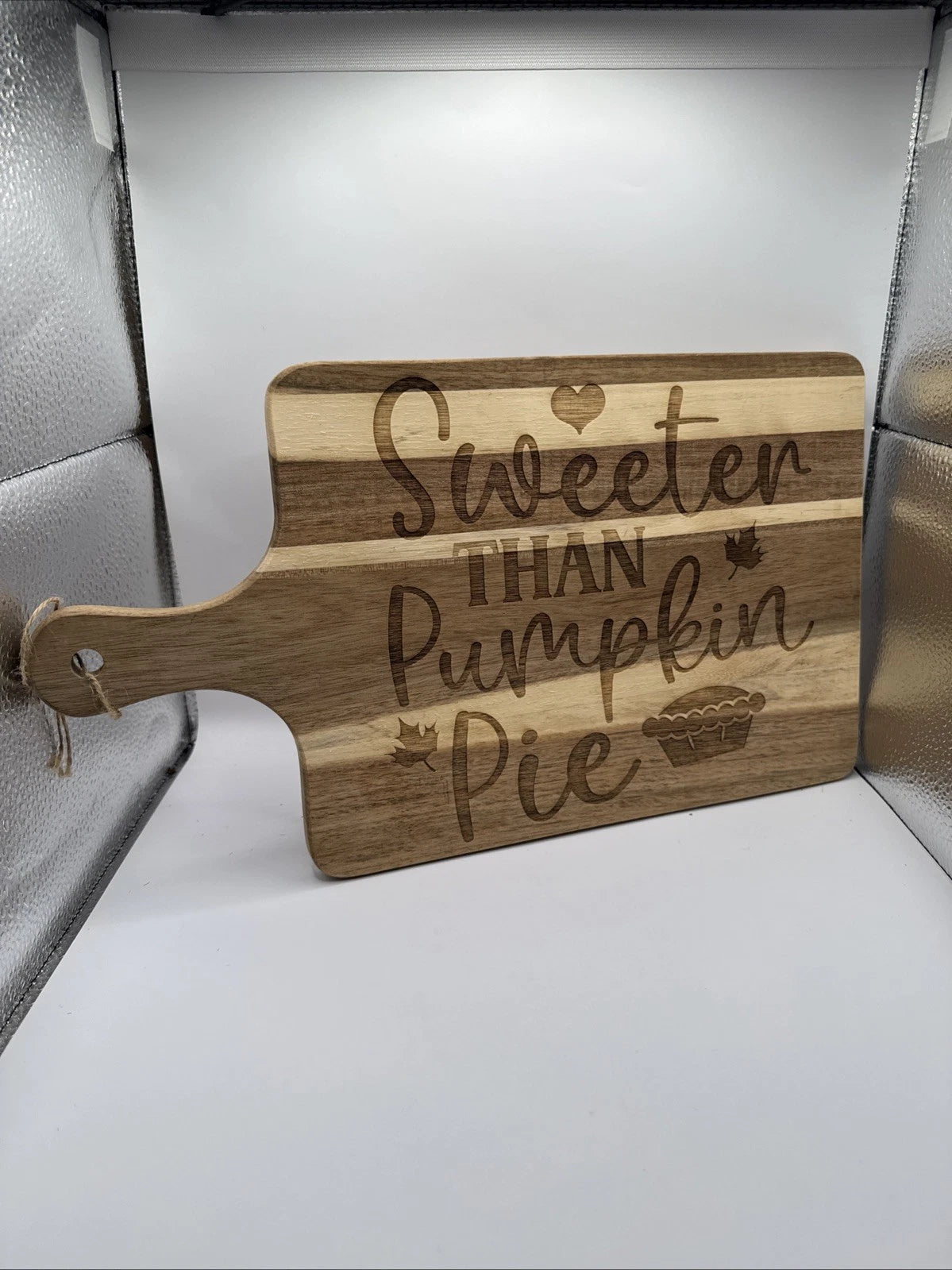 Sweet Pumpkin Pie Fall Decor - Engraved Wooden Cutting Board
