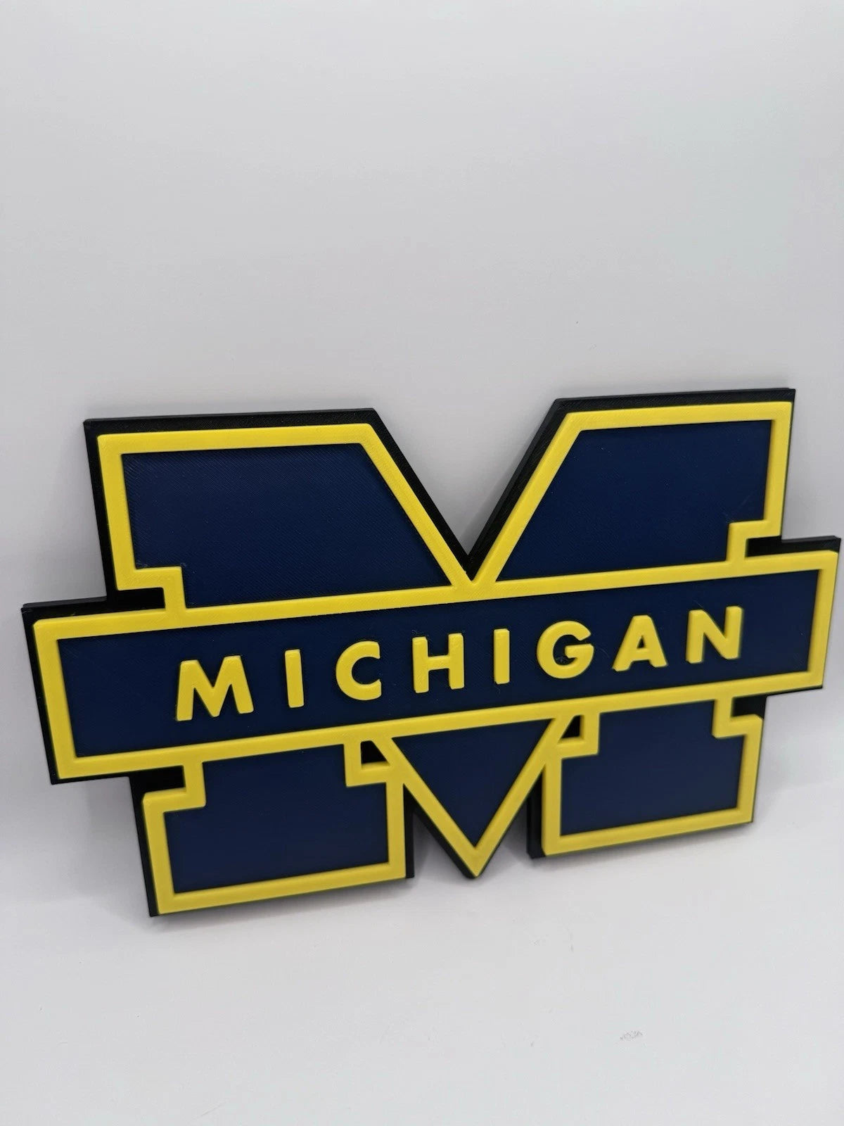 University of Michigan Wolverines 3D Wall Sign Man Cave Decor College Football