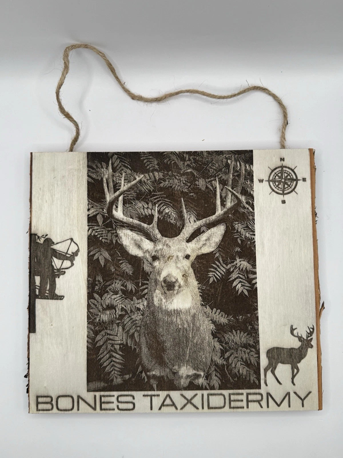 Custom Laser Engraved Wood Slice | 9x11" Plaque | Custom Portrait/Logo/Artwork |