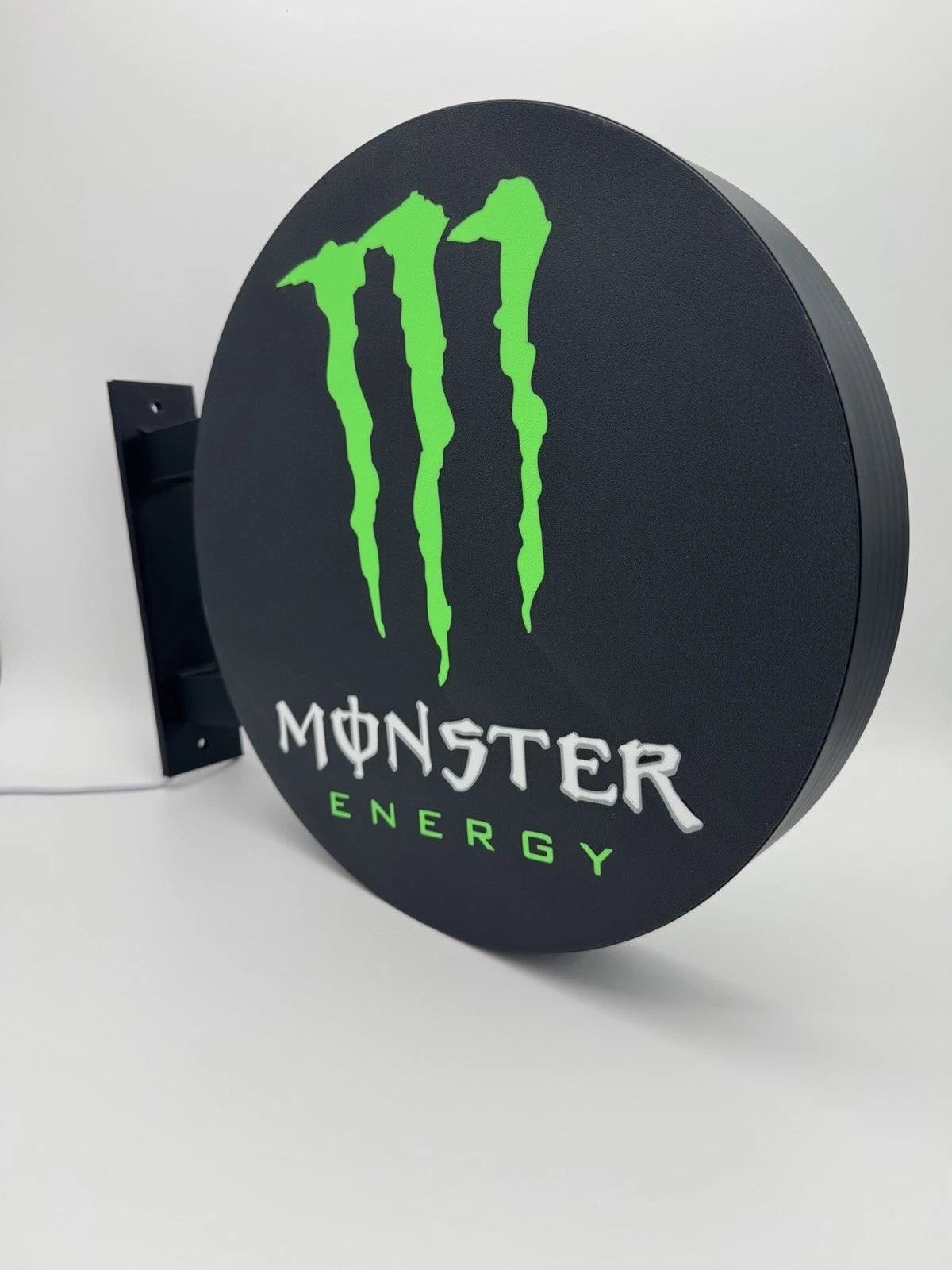 Monster Energy 13”  Pub Style Dual Side Light Up LED Sign Pub Bar Mancave