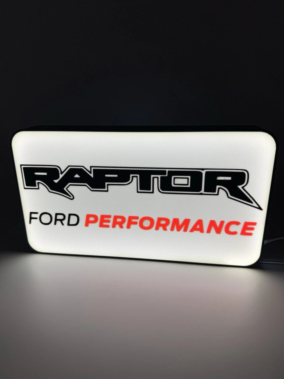 Ford F150 Raptor Performance -  10” Light Up LED Sign With USB Plug